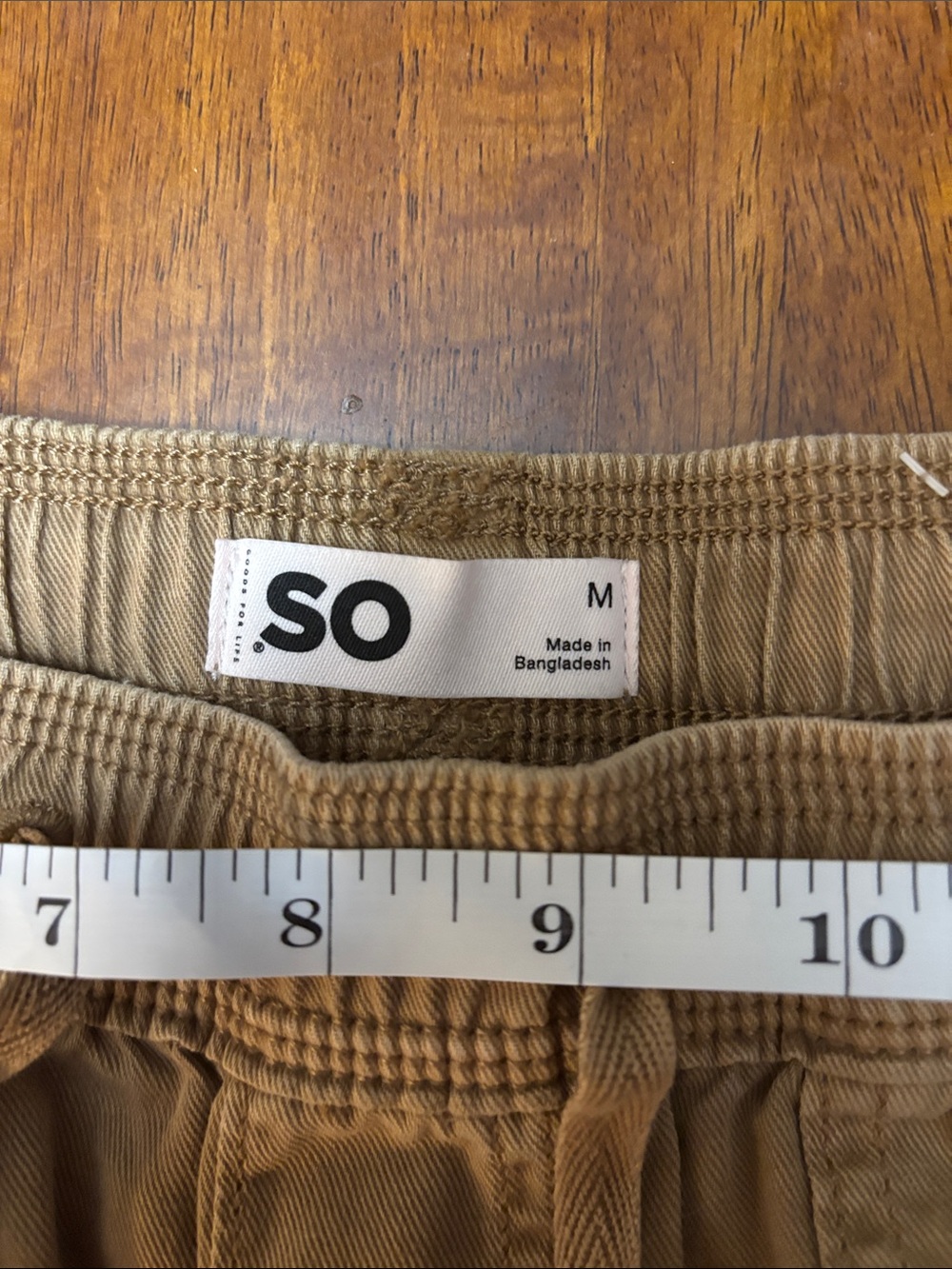 SO Wide-Leg Cargo Pants in Camel Brown NWOT - Picture 2 of 10